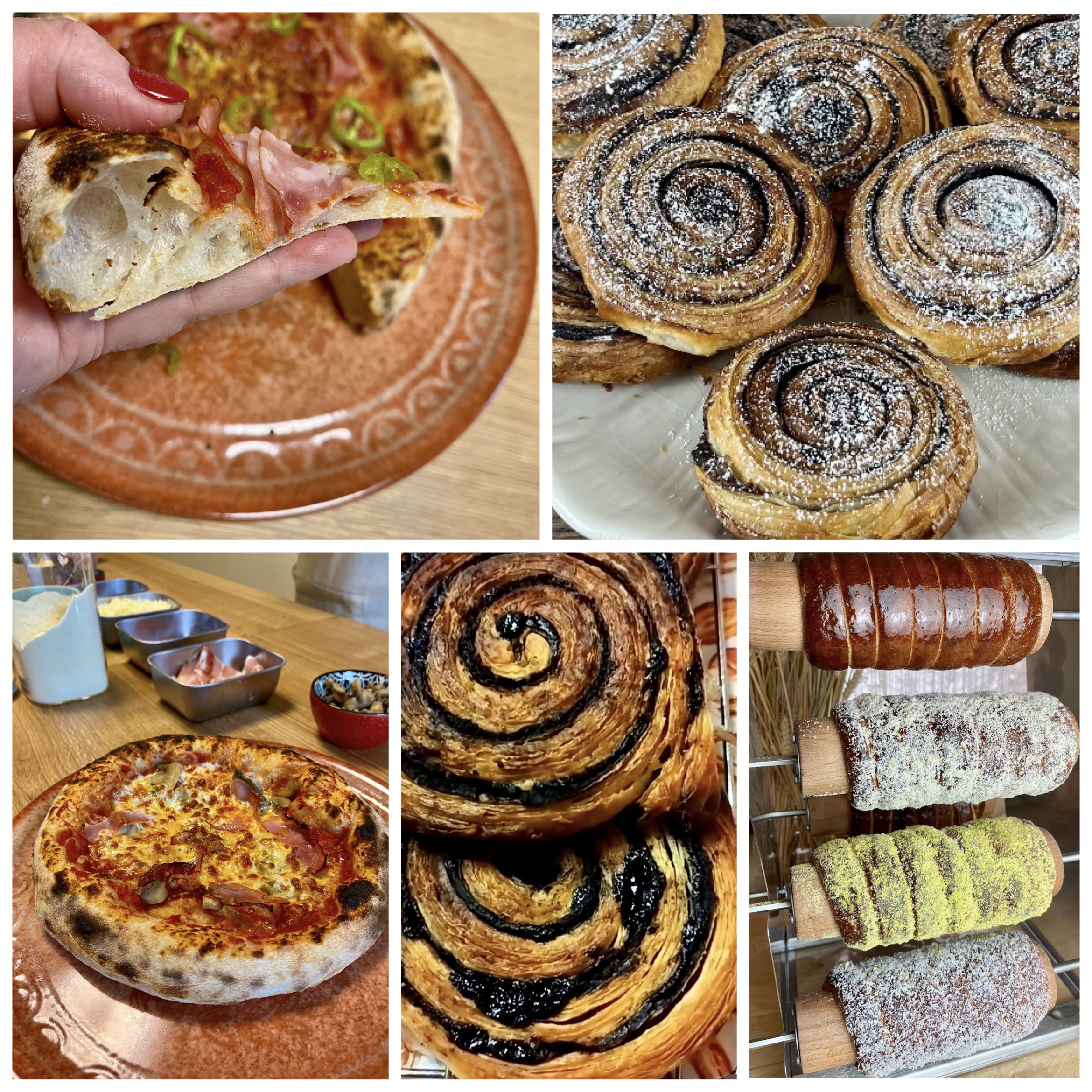 Íz és Élmény Kovászos Workshop Leveles Kakaós csiga & Pizza & Kürtőskalács